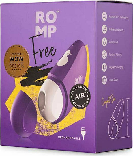 Romp Romp Free Clitoral Pulsator Αναρροφητής Αιδοίου με Δόνηση Purple / White