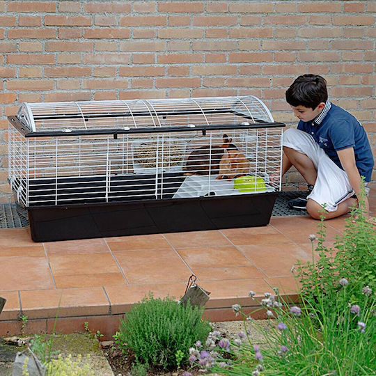 Ferplast Casita 120 Nagerkäfig für Kaninchen und Meerschweinchen 119x58x60cm