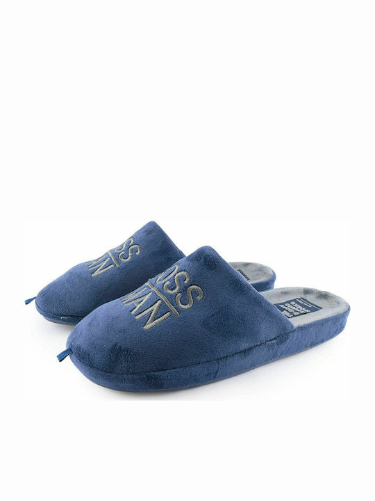 B-Soft Men's Slipper Blue