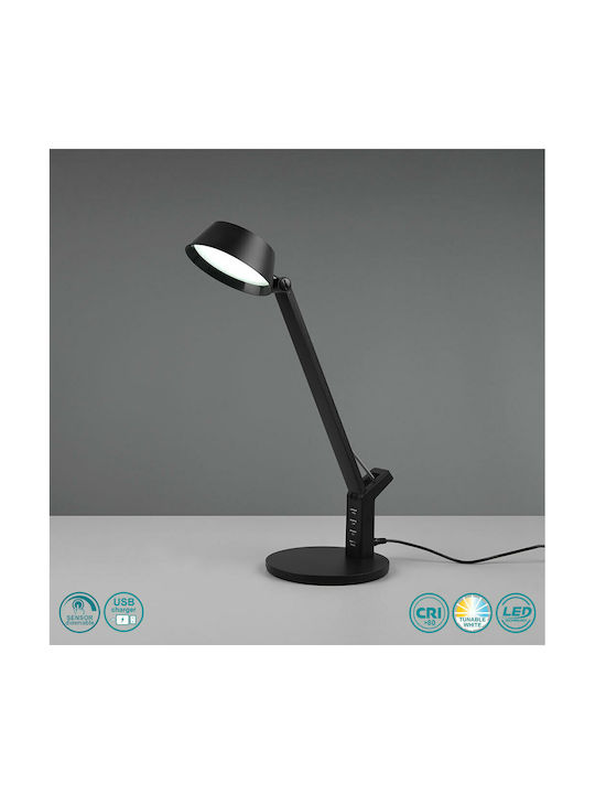 Trio Lighting Ava LED Lumină de Birou cu Braț Articulat în Culoarea Negru