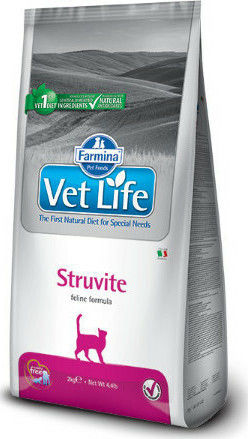 Farmina Vet Life Struvite Dry Food for Adult Cats with Sensitive Urinary with Corn / Chicken 2kg