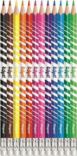 Maped Color'Peps Oops Colored Pencil Set With Eraser Multicolored Package of 1 packages