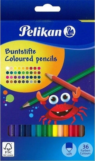 Pelikan Комплект цветни моливи Акварелни Триъгълно тънко 12бр Пакет от 1 опаковки