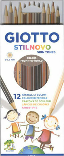 Giotto Stilnovo Skin Tones Комплект цветни моливи 12бр Пакет от 1 опаковки