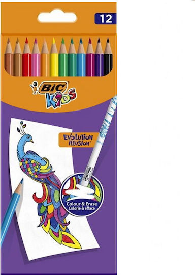 BIC Kids Evolution Stripes Colored Pencil Set Package of 1 packages