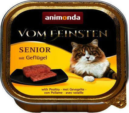 Animonda Senior Wet Food for Senior Cats in Trays with Poultry Grain-Free 100gr