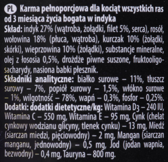 Dolina Noteci Premium Junior Kittens Υγρή Τροφή για Ανήλικες Γάτες σε Κονσέρβα με Γαλοπούλα χωρίς Σιτηρά 400gr
