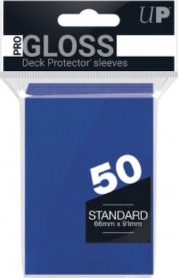 Ultra Pro Deck Protector Sleeves Accesorii pentru Jocuri de Cărți de Schimb 66x91 mm, 50 bucăți, albastru 82670