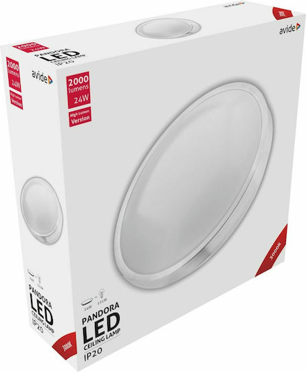 Avide ACLO38WW-24W-ALU Deckenleuchte 38cm LED Avide ACLO38WW-24W-ALU Deckenleuchte 38cm LED