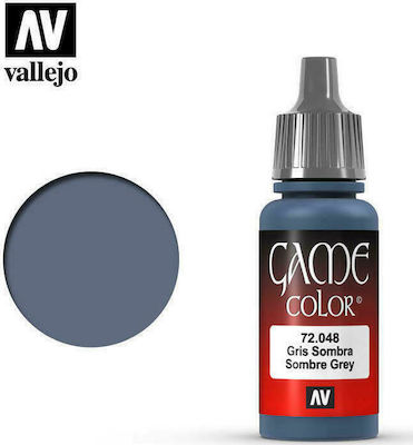 Acrylicos Vallejo Game Modellbau Farbe Shadow Grey 17ml 72.048