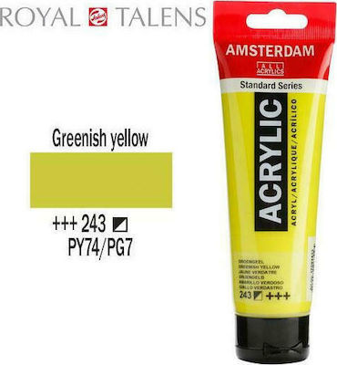 Royal Talens Amsterdam All Acrylics Standard Acrylic Paint Set Greenish Yellow 243 120ml 1pcs 38751243