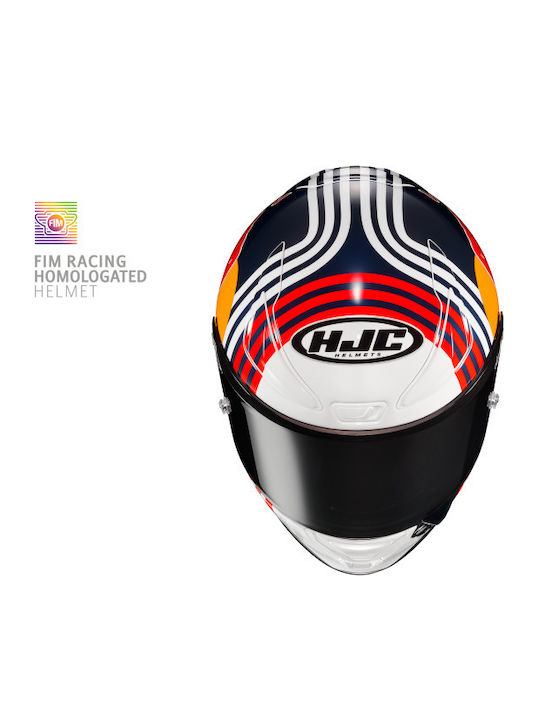 HJC RPHA 1 Red Bull Austin GP MC21 Motorcycle Helmet Full Face ECE 22.06 with Pinlock