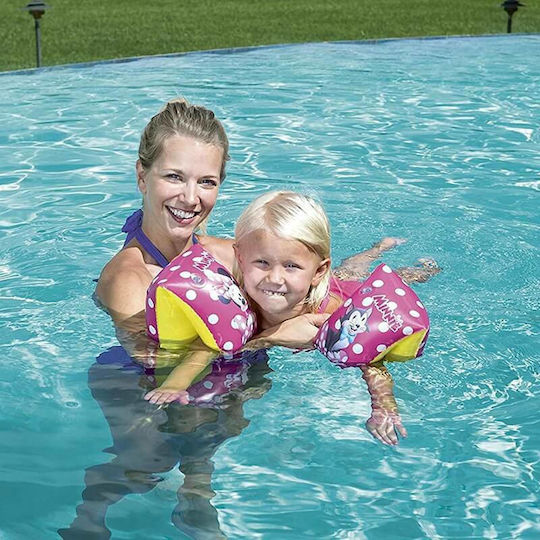 Bestway Schwimmflügel aus Vinyl 3-6 Jahre Minnie 25x15cm. Rosa