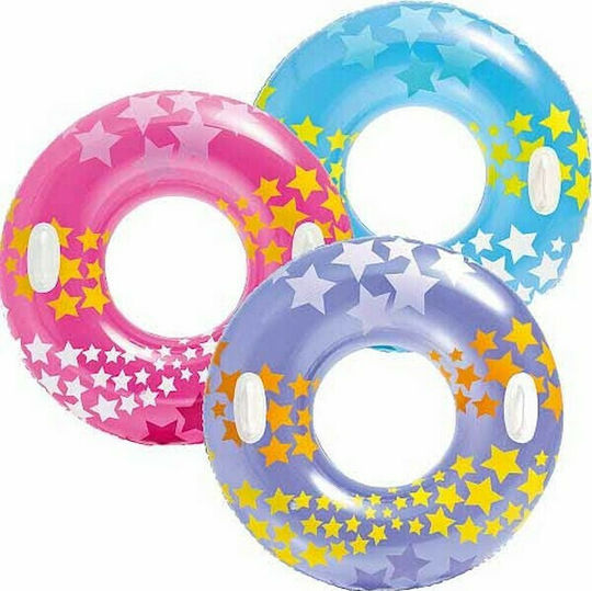Intex Swirly Whirly Tubes Kids' Swim Ring with Handles and Diameter 91cm. from 9 Years Old (Assortment Designs/Colours)