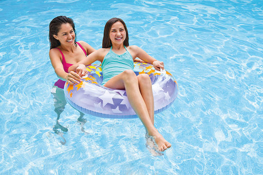 Intex Swirly Whirly Tubes Kids' Swim Ring with Handles and Diameter 91cm. from 9 Years Old (Assortment Designs/Colours)