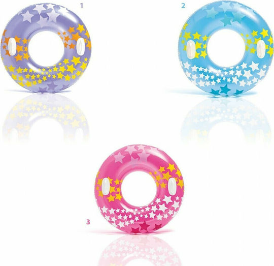 Intex Swirly Whirly Tubes Kids' Swim Ring with Handles and Diameter 91cm. from 9 Years Old (Assortment Designs/Colours)