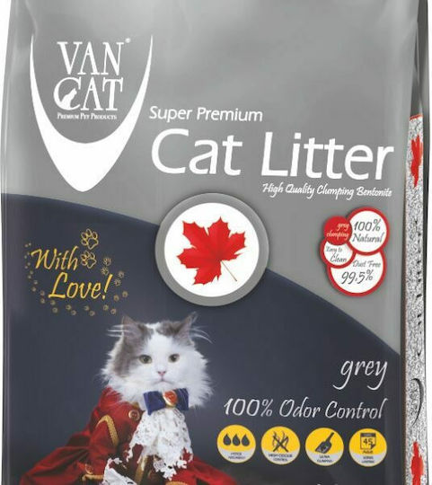 Van Cat Super Premium Бентонитен котешки пясък Финозърнест 9кг / 10лт