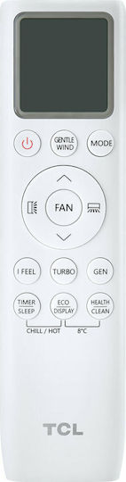 TCL Ocarina Air Conditioner Inverter 12000 BTU A++/A+ with WiFi and Self-cleaning CleanXpress