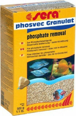 Sera Phosvec Granulat Βιολογικό Πορώδες Υλικό για Φιλτράρισμα Ενυδρείου Απορροφητικό Φωσφόρου 500gr 1τμχ
