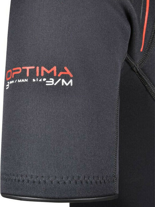 Beuchat Optima Monoshort De Scufundare Dublu Căptușit Cu Fermoar Negru 3mm