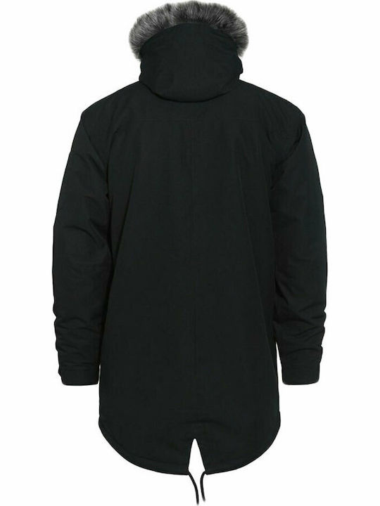 Griffen Winter Jacke Parka Wasserdicht Schwarz