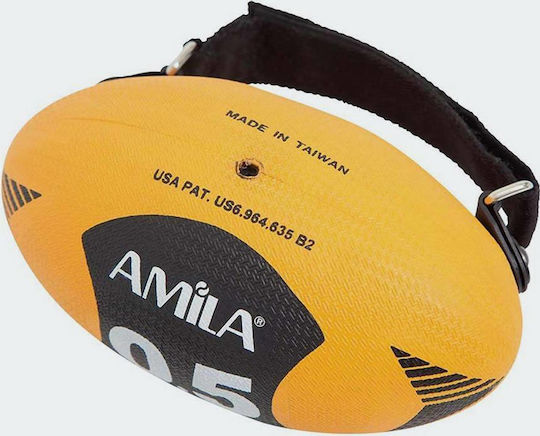 AMILA Μπάλα Medicine 0.5kg σε Κίτρινο Χρώμα