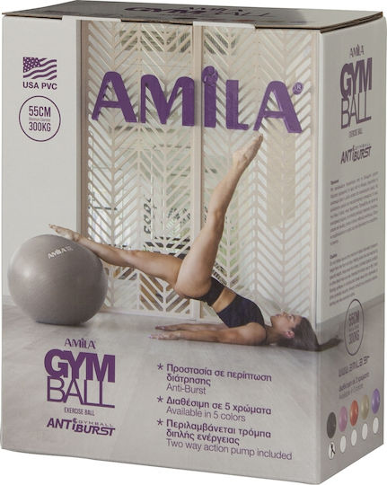 AMILA Ball Pilates 55cm , 1kg in Pink Color