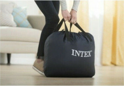 Intex Saltea Gonflabilă de Camping cu Pompă Integrată Supreme Air Flow 203x152x46εκ.