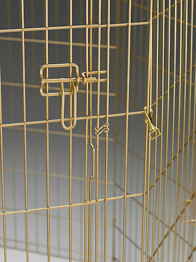 Midwest Foldable Park Dog Octagon Without Bottom 61x61 cm. made of Metal in Gold Color 61 x 61cm 5sq.m.