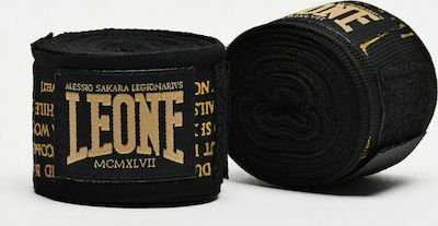 Leone AB705 Martial Arts Hand Wraps 3.5m Schwarz Legionär