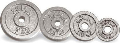 AMILA Set of Plates Metal 1 x 10kg Ø28mm