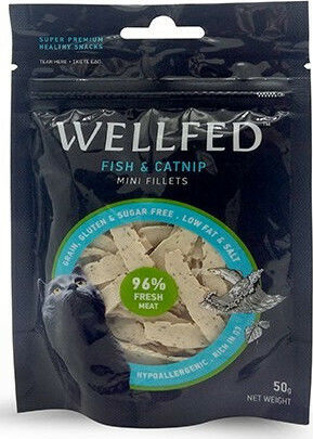 Pet Interest Mini Fillets Котешки Лакомства с Риба с Катнип Fish & Catnip за Възрастни Котки 50gr