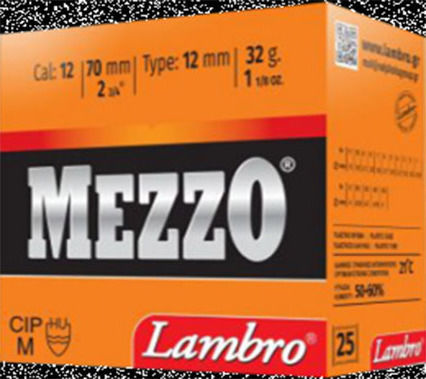 Lambro Φυσίγγια Mezzo Σκοπευτικά 32gr 25τμχ