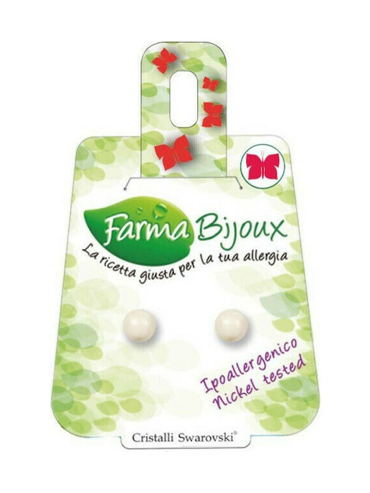Farma Bijoux Σκουλαρίκια Καρφωτά με Πέτρες & Πέρλες Μπεζ Farma Bijoux Σκουλαρίκια Καρφωτά με Πέτρες & Πέρλες Μπεζ
