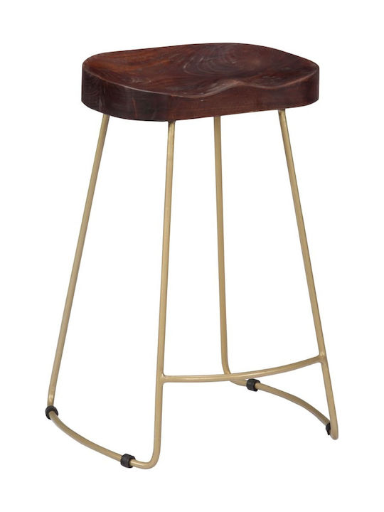 Stool Bar Wooden Gavin Coffee 2pcs 45x40x62cm