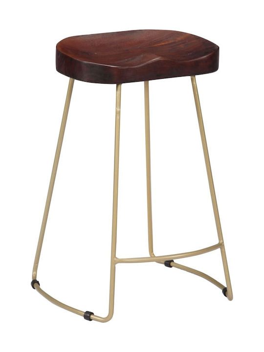 Stool Bar Wooden Gavin Coffee 2pcs 45x40x62cm