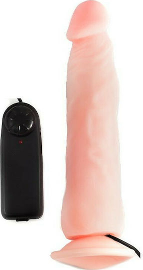 Baile Vibrating Cock Manual Vibration & Multi-direction Movement Realistic Vibrator 23cm Flesh