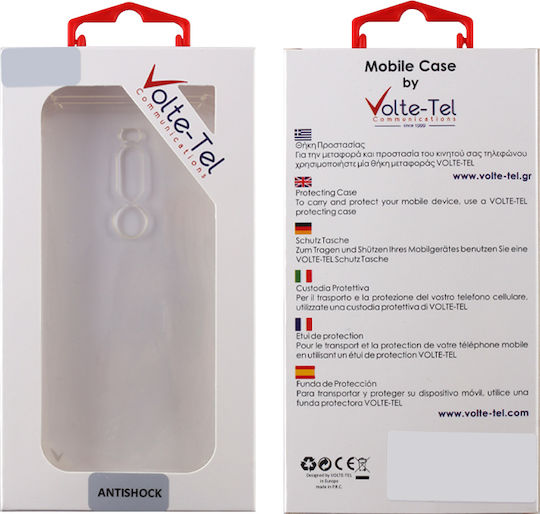 Volte-Tel Antishock TPU Umschlag Rückseite Silikon Transparent (Redmi 7)