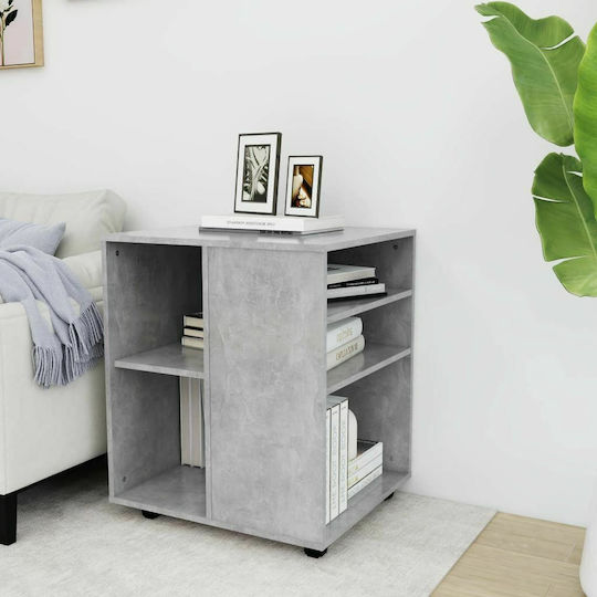 Cabinet De Birou Din Lemn Cu Roți Gri 60x53x72cm