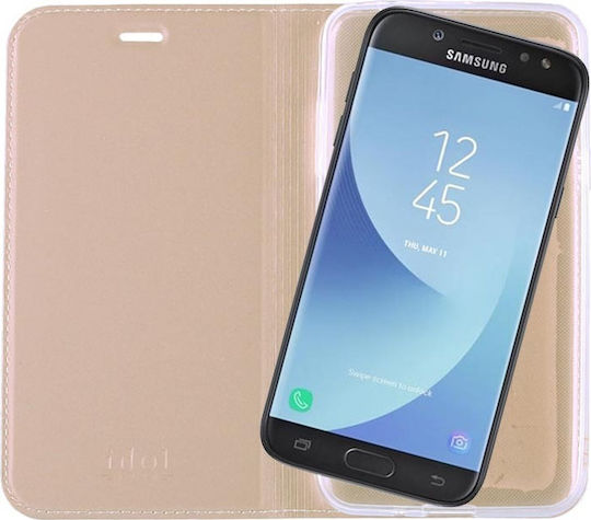 Idol 1991 Prime Magnet Book Δερματίνης Χρυσό (Galaxy J5 2017)