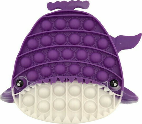 Pop It Fidget Balena Din Silicon Violetă