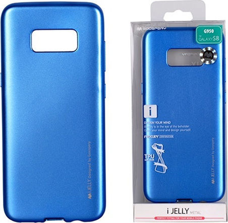 Mercury iJelly Back Cover Σιλικόνης Μπλε (Galaxy S8+)