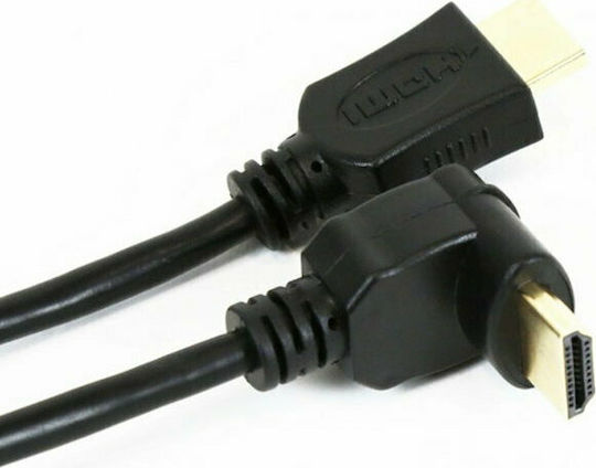 Omega HDMI 1.4 High Speed 1080p 120Hz Cable HDMI male - HDMI male 1.5m Μαύρο