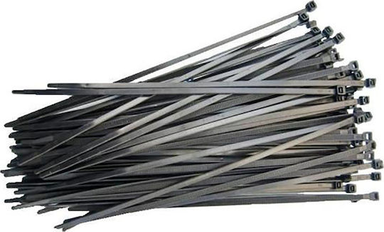 SAS Δεματικά Καλωδίων Πλαστικά 100mmx2.5mm σε Μαύρο χρώμα (100τμχ) (AK-KO-102)