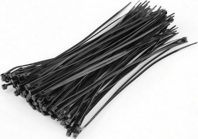 GeHock Pack of 100pcs Black Plastic Cable Ties 120x2.5mm 60-125120