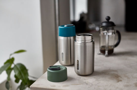 Black+Blum Glass Thermos Stainless Steel 340ml Silver