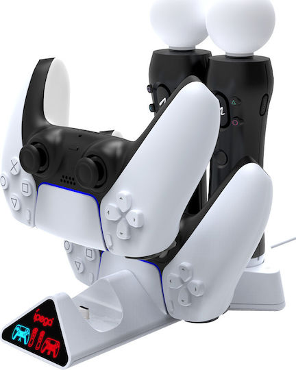 iPega Charging Station Charging Station for 2 controllers PS5 White