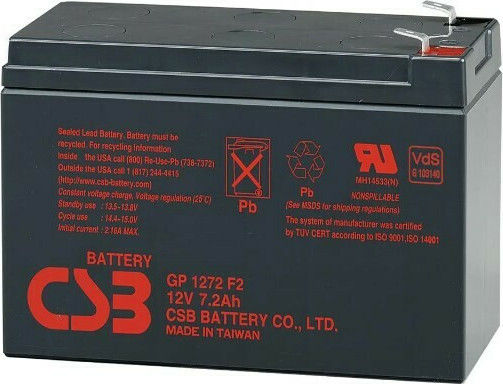 CSB GP1272 F2 Батерия UPS с Капацитет 7.2Ах и Напрежение 6V 1бр