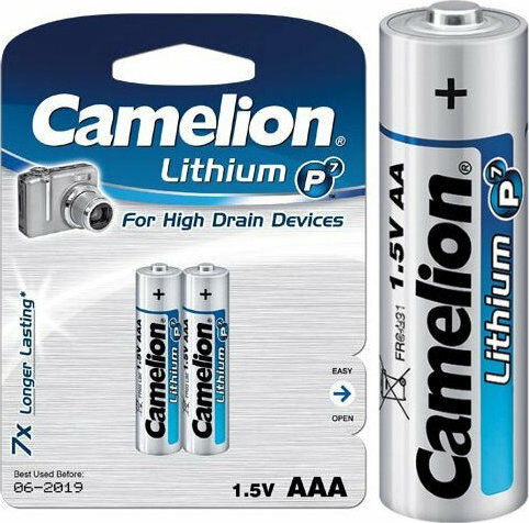 Camelion P7 Μπαταρίες Λιθίου AA 1.5V Μιας Χρήσης (High Performance) 2τμχ