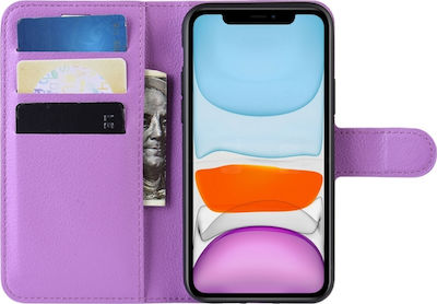 Naxius Synthetic Leather Book Purple (Redmi 8A)